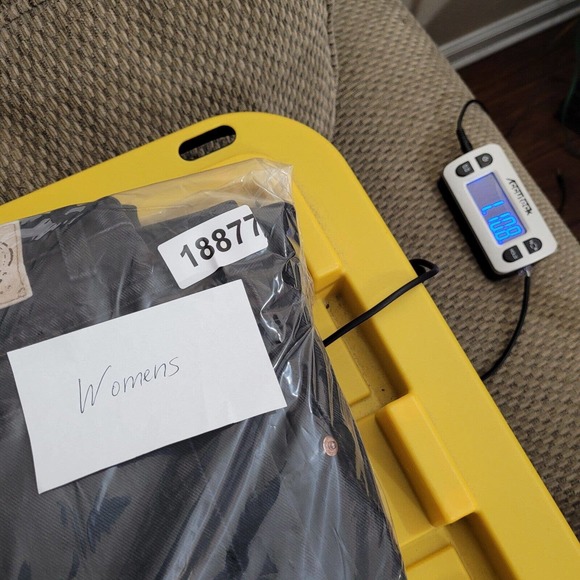 Vintage Carolina Blues‎ Jeans Womens 18 Tall Black Straight Leg Slim High Waist - Picture 12 of 12